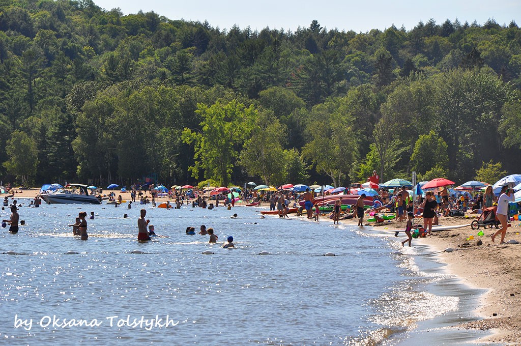 Озеро Lac Simon. Жемчужина пляжного отдыха в Квебеке