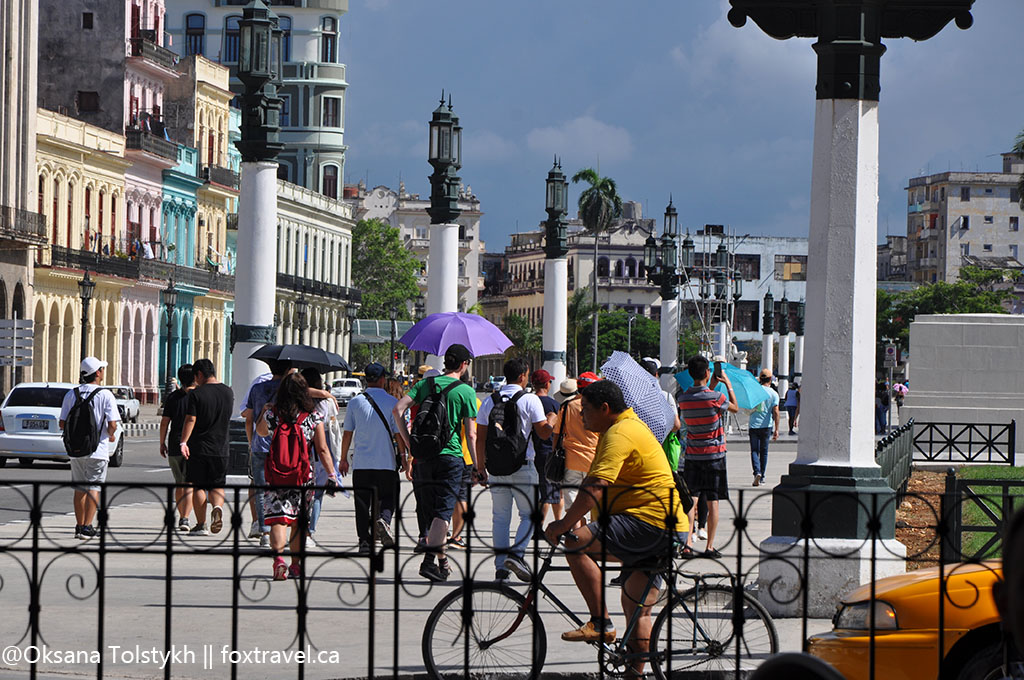 Пешеходная зона недалеко от Капитолия, Гавана
